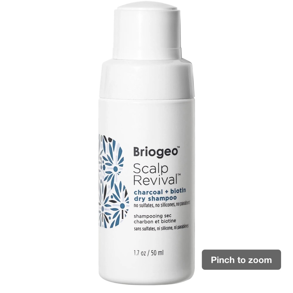 Briogeo Scalp Revival Charcoal + Biotin Shampoo - White and Blue